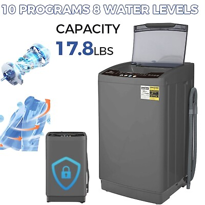 #ad 17.8Lbs Capacity Full Automatic Portable Washer 2.4Cu.ft Washer and Dryer Combo $189.99