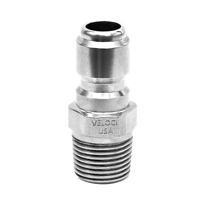 #ad Veloci Prima 3 8quot; Stainless Steel Male NPT Quick Coupler Plug for Pressure Wa... $26.50