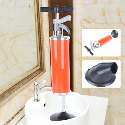 #ad #ad Toilet Clean High Pressure Air Drain Blaster Pump Plunger Sink Pipe Clog Remover $42.75