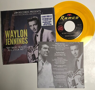 #ad #ad Waylon Jennings My Baby Walks All Over Me amp; PS Special 2014 RSD 45rpm Mint $50.00