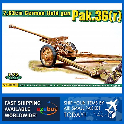 #ad 762сm German Field Gun Pak.36 r 1 72 Scale Plastic Model Kit ACE 72571 $17.70