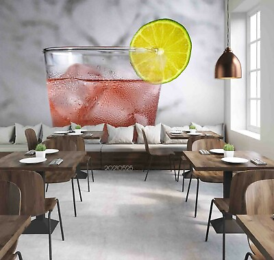 #ad #ad 3D Fruit Soda Water Wallpaper Wall Mural Removable Self adhesive 172 AU $349.99