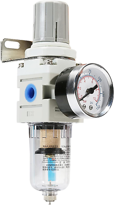 #ad 1 4 Inch NPT Air Filter Pressure Regulator Air Compressor Water Separator with $24.55
