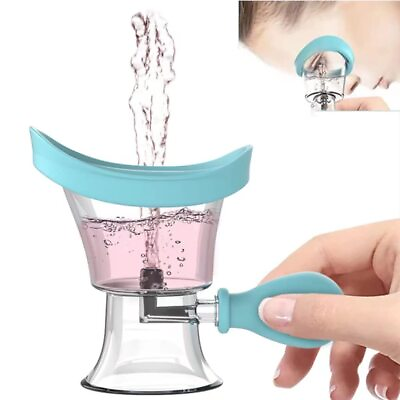 #ad Eye Wash Cleaner Kit Silicon Manual Air Pressure Eye Cleaning Cup Tool Eye Rinse $14.54