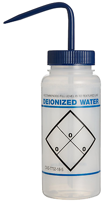 #ad Safety Labeled 2 Color Deionized Water Wide Mouth Wash Bottles; 500Ml 16Oz Po $62.88