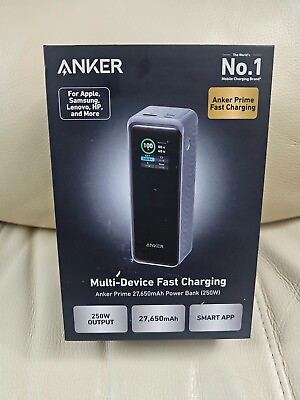 #ad #ad New Anker Prime Power Bank 27650mAh 3 Port 250W Portable Charger w Smart App $149.99