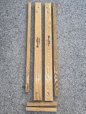 #ad Nordic Track oak Wood frame Side Boards cross parts off Excel Model ski machine $14.99