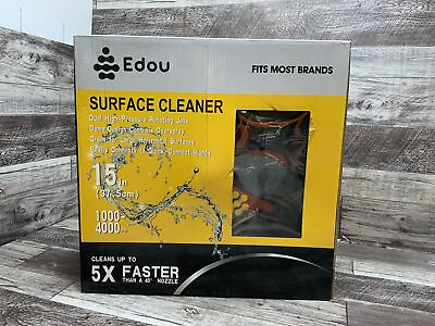 #ad EDOU 15 Inch Pressure Washer Surface Cleaner Power Washer Accessory W Wheels $54.99