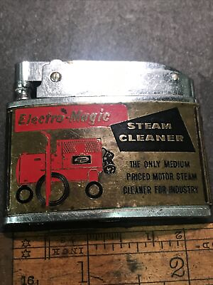 #ad #ad Vintage Advertising Lighter Electronic Inc Steam Cleaner Electro magic Motor C $39.09