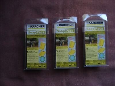 #ad Lot 3 of 12 pack Karcher Soap Pacs Concentrated Degreaser for Pressure Washers $24.98