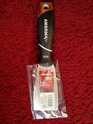 #ad Husky 2” Putty Knife Flex Carbon Steel Blade Soft Grip Handles $11.13