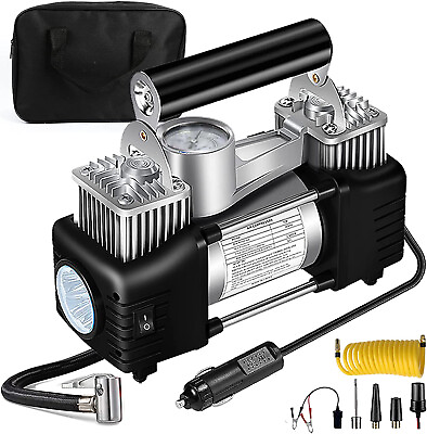 #ad 60L Min Portable Air Compressor Car Tire Inflator Electric Pump Emergencies $36.90