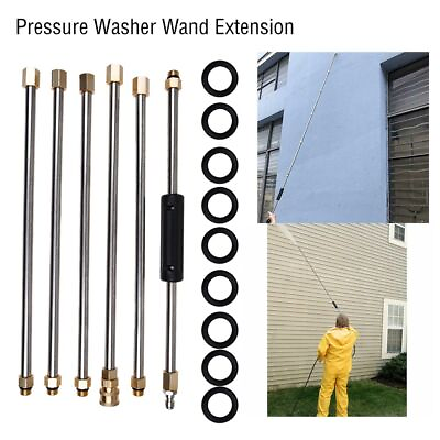 #ad #ad 4000PSI Pressure Washer Extension Wand Telescopic Power Lance Gun Attachment US $23.00