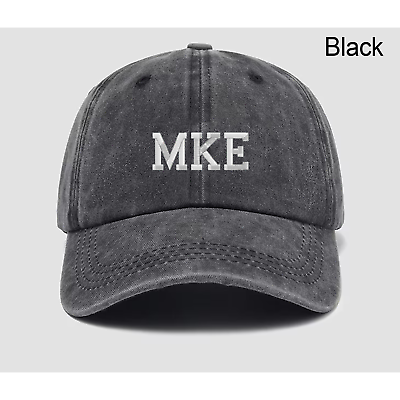 Personalized Embroidered Hat Mke Airport Code Hat Milwaukee Wisconsin Cap Gift #ad #ad $20.99