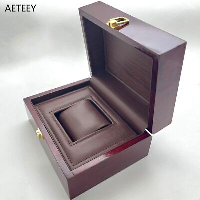 #ad Luxury Gift Watch Box One Slot Watch Boxes Storage Organizer Box Simple Wood Box $77.55