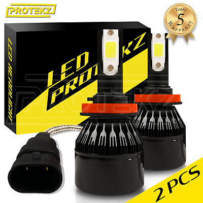 #ad 9003 H4 LED Motorcycle Headlight Fan Hi Lo Bulb CSP Replacement Conversion Kit $29.41