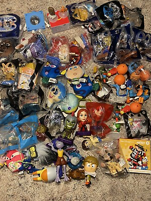 #ad McDonald Happy Meal toys 60 pieces 31 Loose 29 still in the package $22.00
