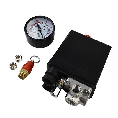 #ad 220V 175psi Air Compressor Pressure Manifold Regulator amp; Safety Valve Set $34.73