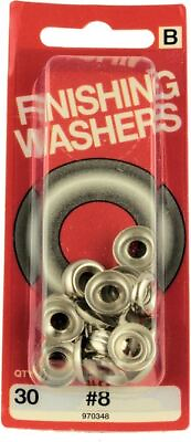 #ad #8 Finishing Washers 30 Pack $1.99