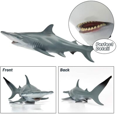 #ad 11 Inch Hammerhead Shark Animal Toy PVC Action Figure Doll Kids Toys Party Gifts $14.86