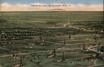#ad 1941 Mount PleasantMI Porter Oil Field Kropp Isabella County Oil Well Michigan $9.99
