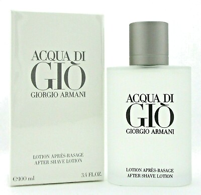 #ad Acqua Di Gio by Giorgio Armani 3.4 oz After Shave Lotion Splash for Men. New Box $46.99
