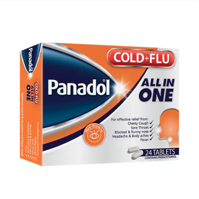 #ad Panadol Cold and Flu All in One 24 tablets بانادول كولد اند فلو الكل $13.00