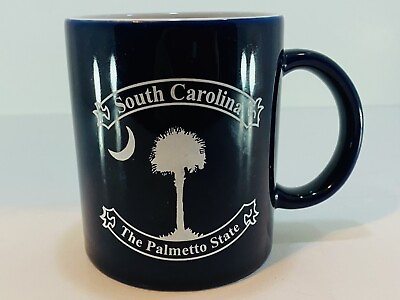 Black SOUTH CAROLINA The Palmetto State Souvenir Coffee Mug $8.99