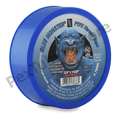 #ad Blue Monster PTFE Thread Seal Tape 3 4quot; x 1429quot; $5.34