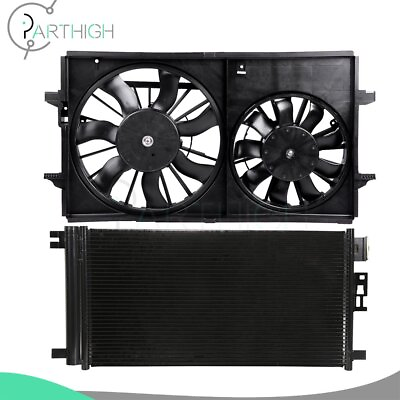 Cooling Fan and AC Condenser Car Electric For 2005 06 07 08 09 2010 Pontiac G6 #ad #ad $126.99