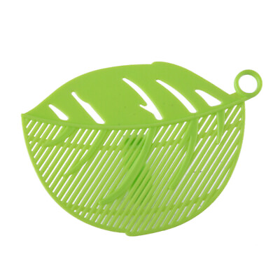 #ad 1PC Durable Clean Leaf Shape Rice Wash Sieve Cleaning Gadget Kitchen Clips Tool $3.71