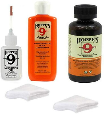 #ad #ad Hoppes Pistol Gun Cleaning Kit Gun Cleaner Gun Oil Lube Cleaning Patches $18.95