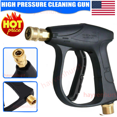 #ad 3000PSI High Pressure Washer Gun Short Wand Car Wash Foam Spray US STOCK $14.89