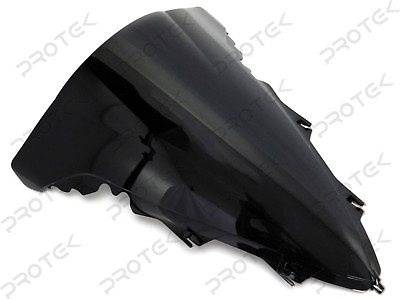 #ad ABS Smoke Black Double Bubble Windscreen Windshield for 2009 2014 Yamaha YZF R1 $21.95