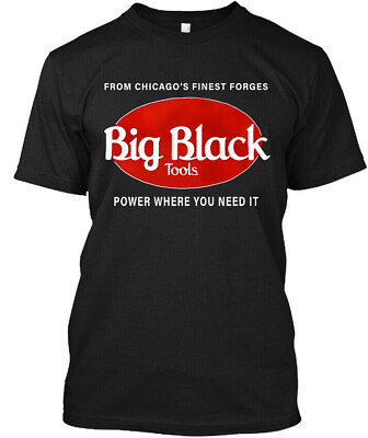#ad New Big Black Tools From Chicago#x27;s Finest Forges Retro Art Graphic T SHIRT S 4XL $18.99