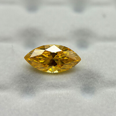 #ad 4x8 9x18mm Yellow Marquise Loose Moissanite Stone VVS1 With GRA Certificate $224.00