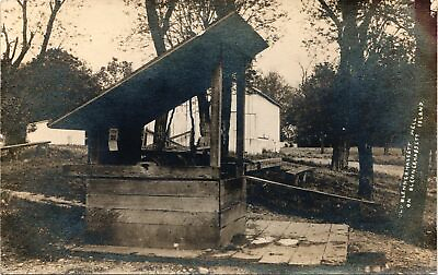 #ad OLD WATER WELL real photo postcard rppc BLENNERHASSETT ISLAND WV 1910s $12.65