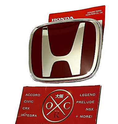 #ad #ad GENUINE OEM DC5 Honda Integra Type R Red Rear Emblem Badge 02 06 Acura RSX JDM $72.25