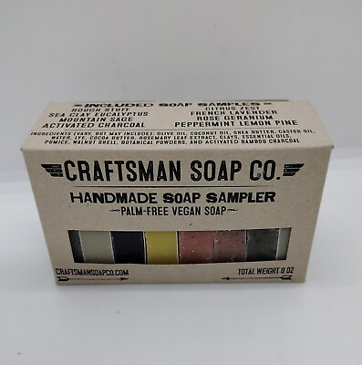 #ad #ad Craftsman Soap Co. Soap Sampler 8 pieces of All Natural Soap vegan soap $19.20