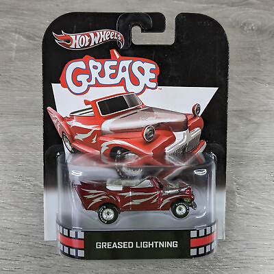 #ad Hot Wheels Retro Entertainment Greased Lightning New on Good Card $58.45