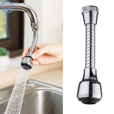 #ad Kitchen Gadgets 2 Modes 360 Rotatable Bubbler High Pressure Faucet Extender $13.55