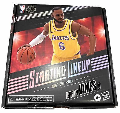 #ad NBA Starting Lineup Series 1 LeBron James Action Figure Card Stand UNSEALED $18.99