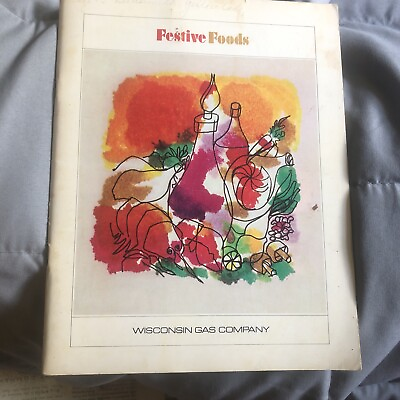 1970 Vintage festive foods Wisconsin gas company book 64 Pages Of Deliciousness #ad #ad $10.00