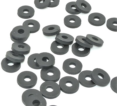 #ad 1 4quot; ID Rubber Washers 3 4quot; OD 1 8quot; Thick Various Pack Sizes Available $13.97