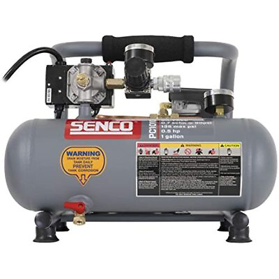 Electric 1 2 HP 1 Gal Matte Finish and Trim Portable Hot Dog Air Compressor Gray $138.00