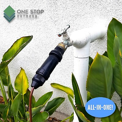 #ad Drip Irrigation Faucet Adapter Connector Kit Connect 1 4 Inch Tubing 3 4quot; Hose $23.45