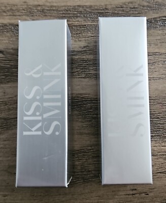 #ad Set Of 2 NEW KISS amp; SMINK Lip Aura Tinted Lip Oil in PEONY 3.5g $15.00
