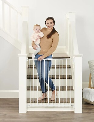 Regalo Baby Gate Extra Tall Stairway Hallway Walk Through White 1255 W DS #ad $12.00