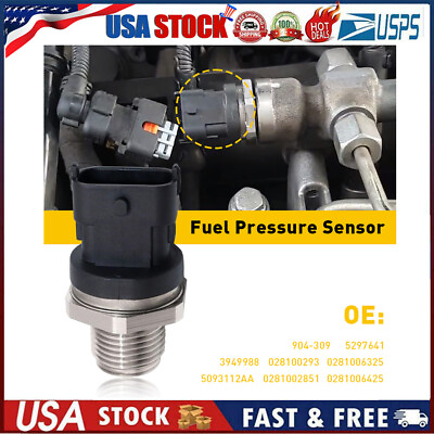 #ad Fit Diesel Dodge Cummins For Ram Pressure 5.9L Fuel Sensor Rail 2003 2007 Repair $15.63
