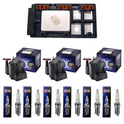 #ad New Ignition Control Module 3 Ignition Coils 6 Champion Spark Plugs $132.54